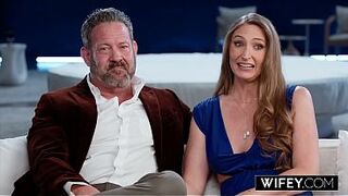 When her husband first suggested hotwifing, Brandi didn't understand the appeal. Now that she has been to bed with other men before an audience, this beautiful bride has had her eyes opened.