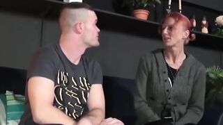 Depraved Nympho Spreading Legs for Multiple Cocks