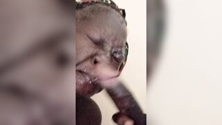Homemade bbc blowjob and huge face cummimg