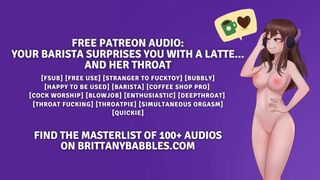 Audio: Your Barista Surprises You With A Latte... And Her Throat