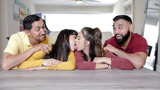 DaughterSwap - Besties Fuck Eachothers  stepdads