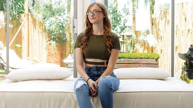 Shy redhead that turns out to be a freak during sex!