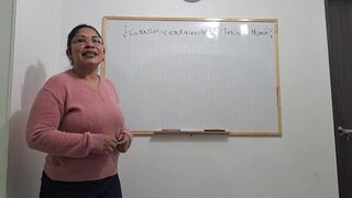 I masturbate in class, this mature teacher makes me very