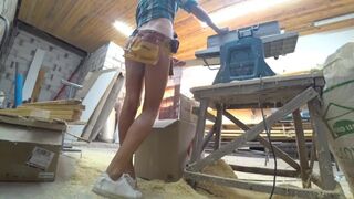 Floating Metal Table part 4p3.3 - Woodworking Day 3 short cut 3 (music Be my lover)