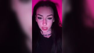 Goth Mommy sexy striptease JOI dirty talk