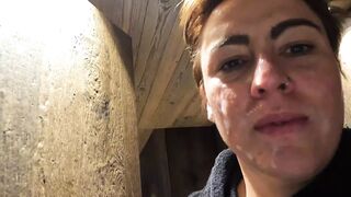 CUM WALK in hotel after 27 loads of cum
