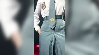 High School Girl Comes Home From School Squirting Part 1