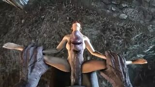 Kasumi ki vishal saiklop rakshsi poorn 3D enimeshan dvara sabhi tarah se chudaee
