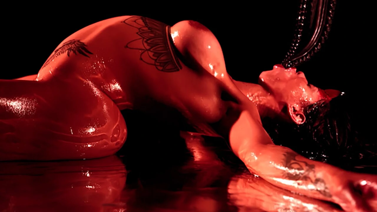 Demon Girl Bondage Cumflation - Canela Skin as The Devil gets Creampied & Monster Quad Penetration