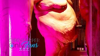 SSBBW fucks BBC in the Shower with her giant belly