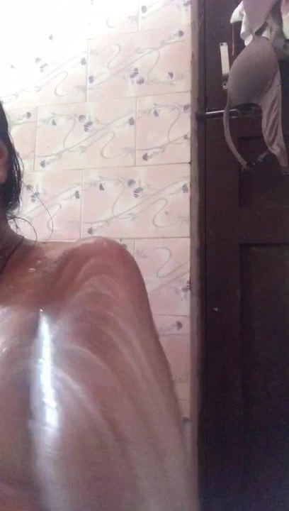 Bhutan girl showering again pt 1