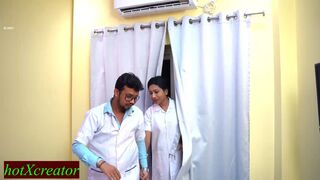 Desi Naughty Doctor fucks New Beautiful Nurse! Doctor Nurse Sex