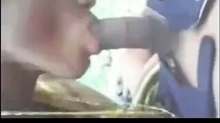Village girl blowjob with bf in forest