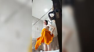 Forgot to close the shower door, milf hairy