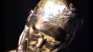 Gold Paint Girl