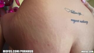 SEXY Spanish wife strips out of her yoga pants to ride dick