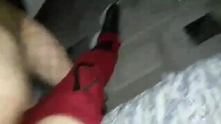 MILF with 20 years younger while husband is on trip