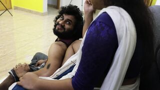 Servant janu enjoying hot sex with boss while watching tv, Mallu servant and boss hot fuck in sofa ehile wattching tv