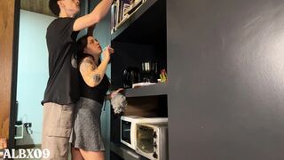 I support all the dick to the girl who cleans and likes it