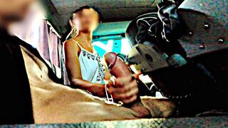 PUBLIC BUS ADVENTURE: I show my hard cock to a sexy cutie lady...she can't resist.