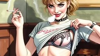 Harrison Marks Presents: AI Generated Smoking Babes in Stockings
