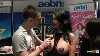 PornhubTV with Rita Daniels at eXXXotica 2013