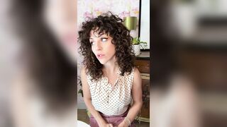 Teacher with Curly Hair Takes Advantage for Extra Grade