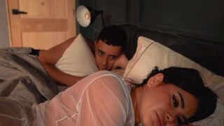 Stepbrothers share a bed after a hotel mistake - What a big cock - Issane & Leandro Grey