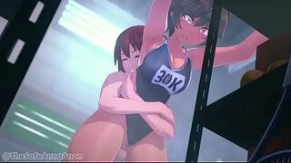 boy grabs by the waist, animation by Ana Anon
