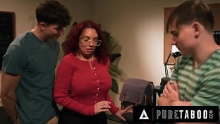 MILF Teacher Gets Double Teamed
