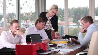 FREE Scene - Gangbang Meeting for Executive Office Slut Brittany Bardot GP1665