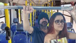 I was thighed on transport by a stranger and still came in my ass making me all creamy