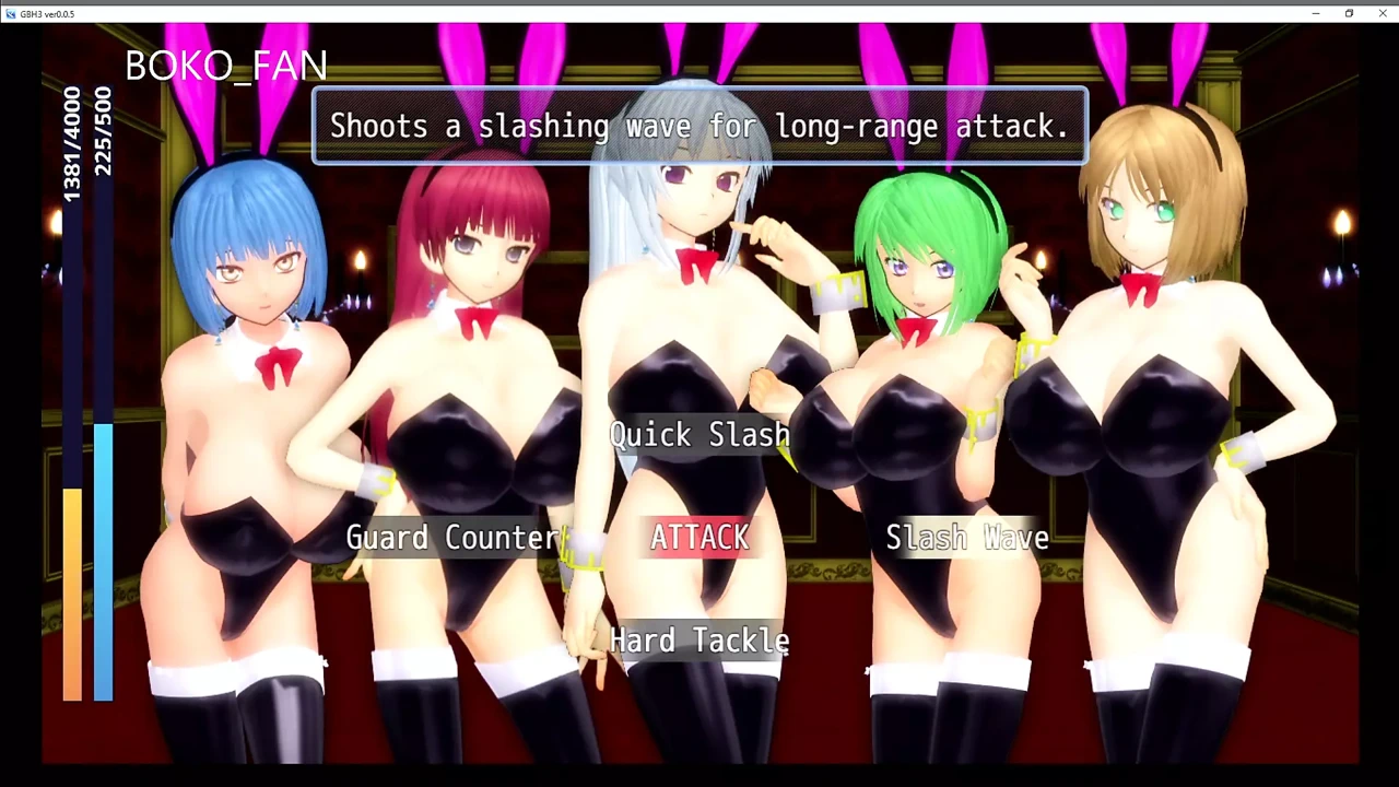 Girl Beats Hero 3 0,05 Bunny Girls