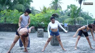 Desi Yoga Teacher Ko Sab Ladki Saath Saath Choda ( Hindi Audio ) Full Movie
