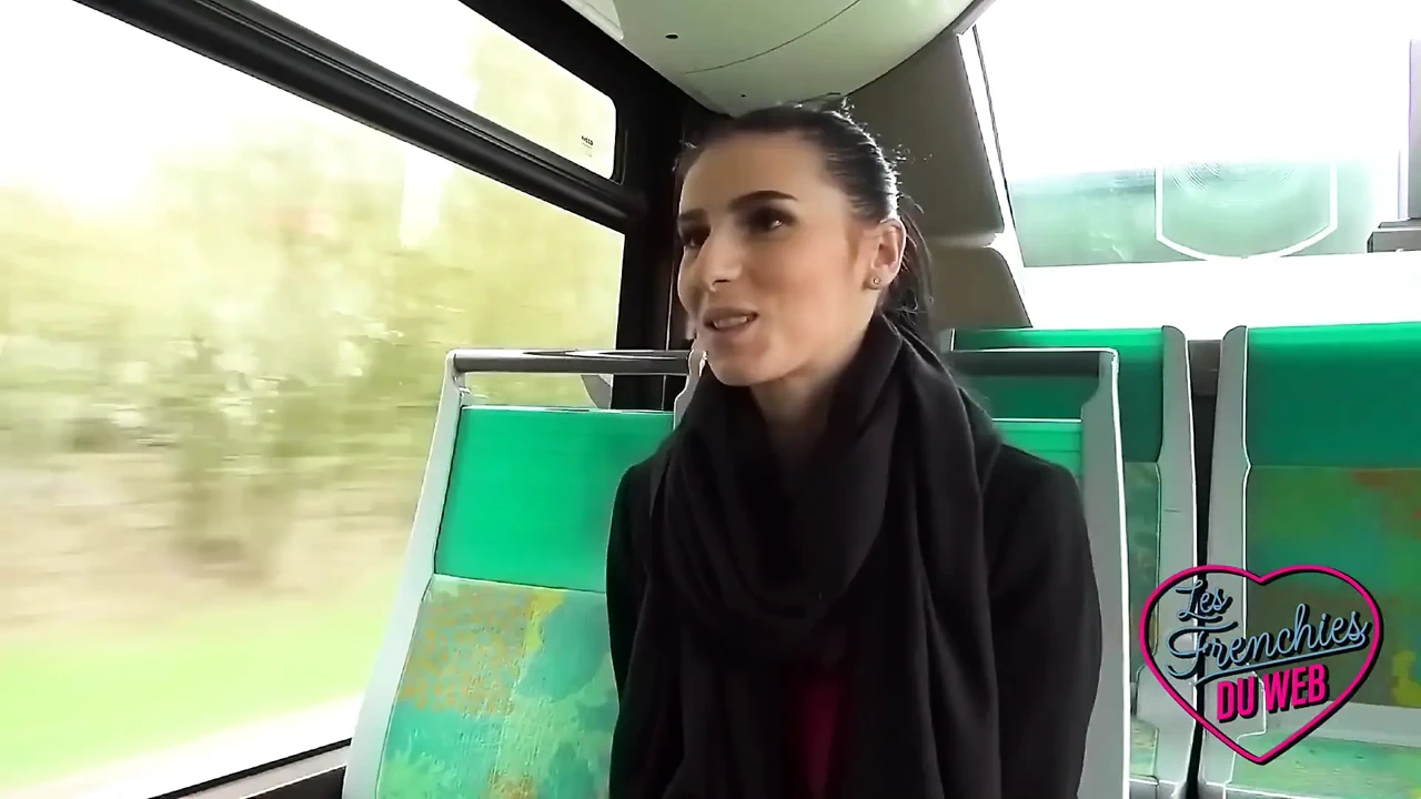 Nelly, a Naughty Brunette Who Shows off and Gets Fucked on a Bus