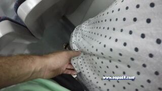 Crazy Fantasy! Petting in the Train Stranger Man Lift Skirt and Touch My Pussy on Subway and Liked!