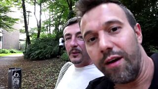 Strange Woman Pees in the Forest and Blows Two Strangers and Then Just Wants to Fuck
