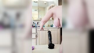 Horny Granny Gilf Rides A Big Black Cock