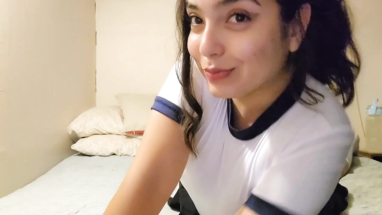 Sexy Horny Girl Masturbates with Dildo - Amateur