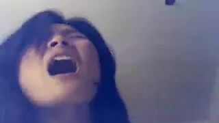 Chinese girl riding cock