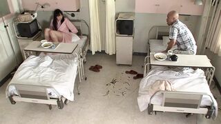 HOT GRL GAGS ON A MASSIVE COCK AFTER FUCK TO A CUMSHOT