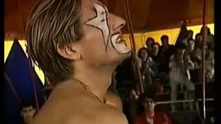 Hellish Clowns Fuck In Front Of Audience Under Big Top