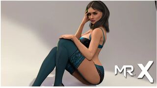 FashionBusiness - beautiful model shows how to work E1 #5