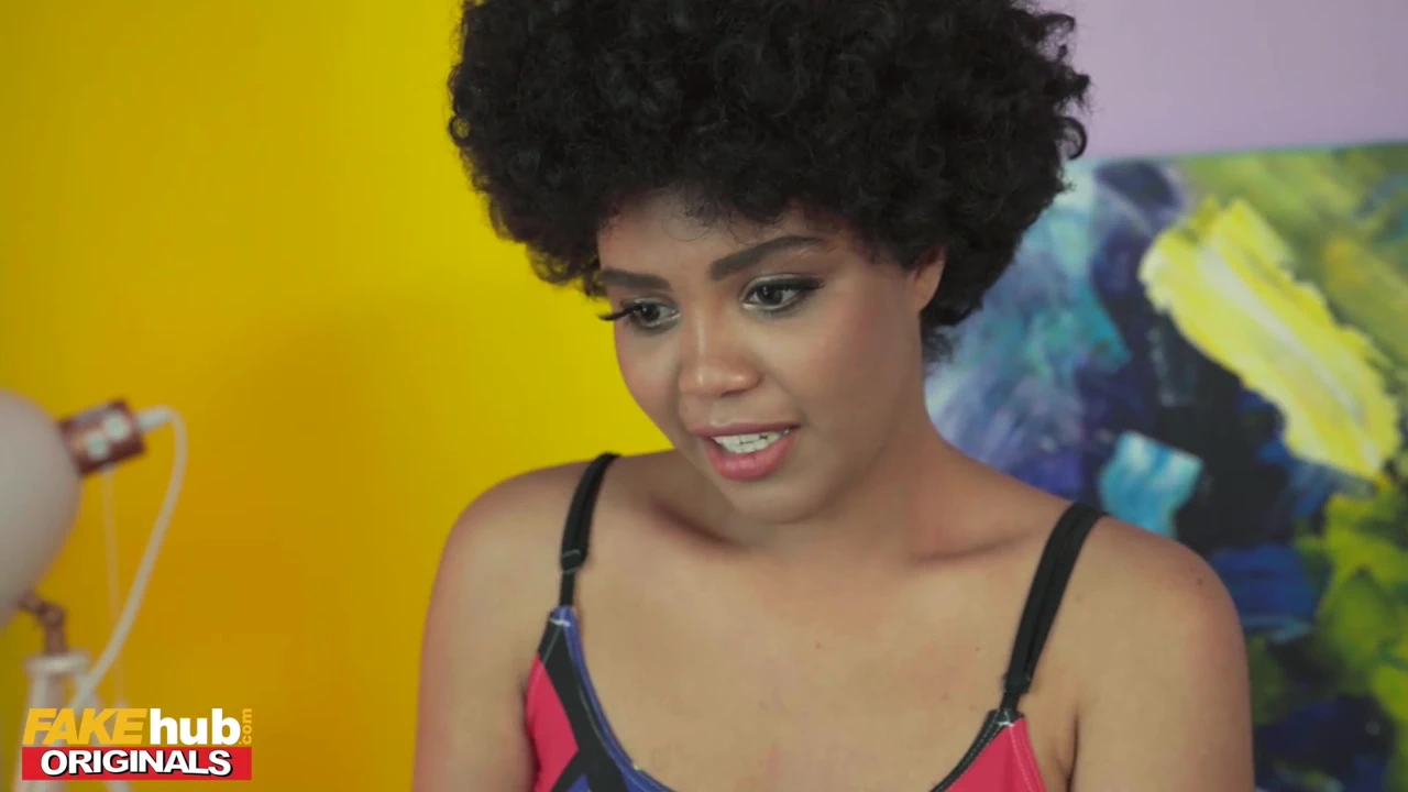 FAKEhub - Ebony Foreign Exchange Student with big ass in trouble with her teacher