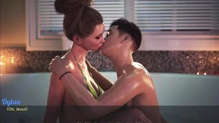 AWAM - Sophia let Dylan massage her breast - all hot kinky stories of her first sex times