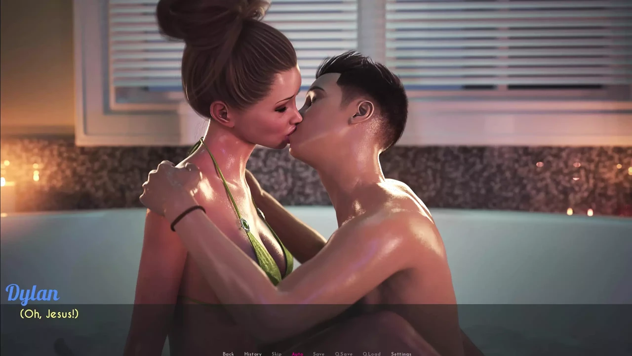AWAM - Sophia let Dylan massage her breast - all hot kinky stories of her first sex times
