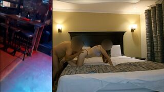 Flirting in a bar and fucking a jilted unknown girl without a condom - 18 yo is recorded