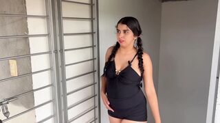 My stepsister catches me masturbating and I fuck her tight pussy