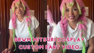 Grwm Mitsuri Cosplay Prep Gassy Girl Farts While Doing Makeup and Outfit