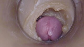 Camera in Vagina, Cervix POV, "Creampie"ASMR 4k